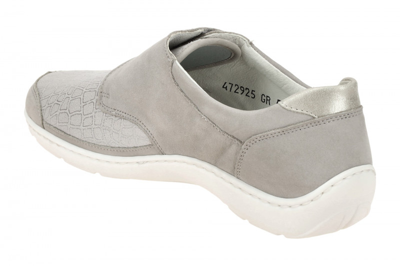 Waldläufer Henni Slipper Schuhe grau Klett 496H31