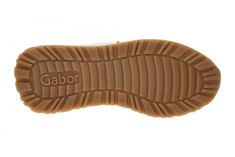 Gabor Schuhe Sneakers weiß rot 63.491.25