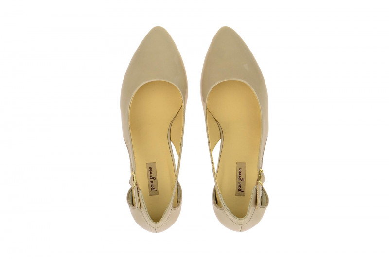 Paul Green Ballerinas Slipper beige Lack 3254