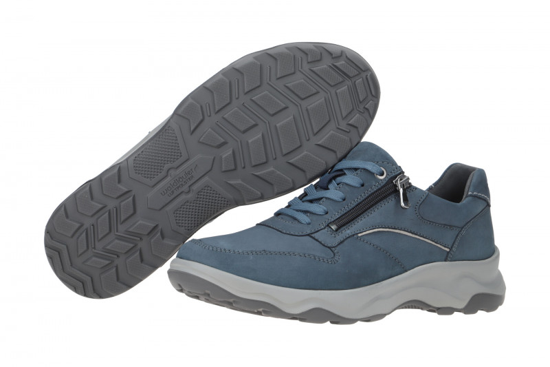 Waldläufer Max Schuhe blau jeans H-Weite
