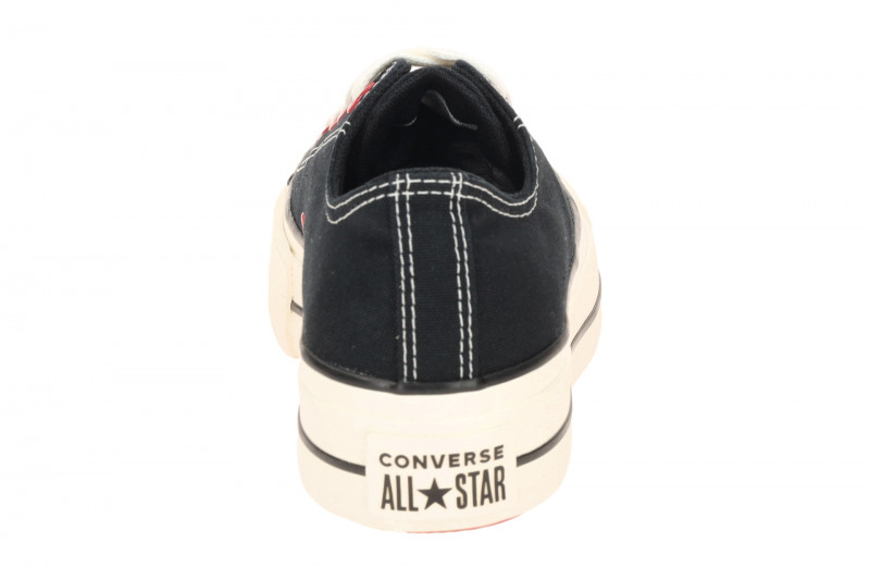 Converse Schuhe Chuck Taylor All Star Plateau schwarz Herz