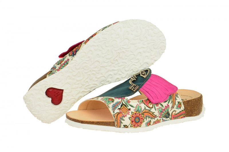 Think Mizzi Pantolette blau pink weiß 2-82353-79