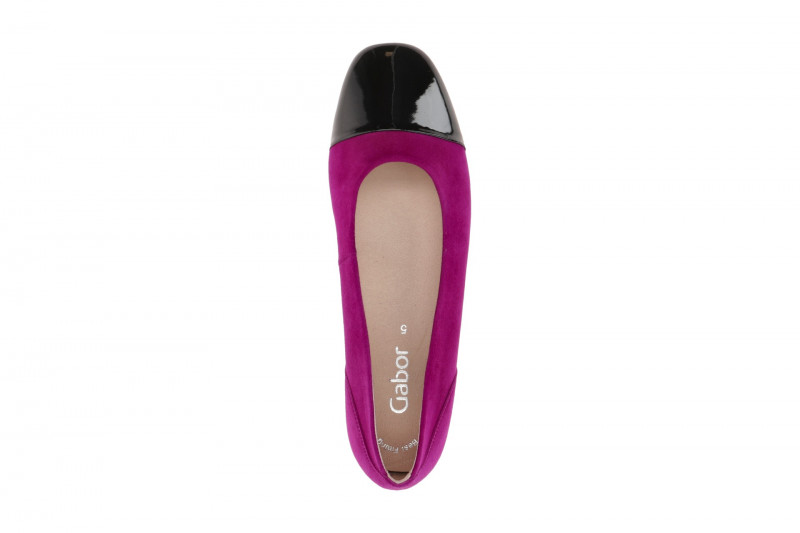 Gabor Schuhe Ballerina pink schwarz 51.351.61