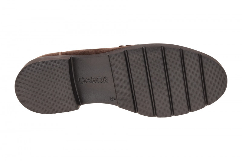 Gabor Schuhe Slipper braun Velour Mokassin Loafer 4001.01.003