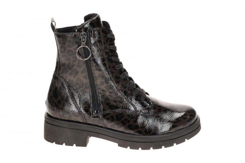 Waldläufer Zoe Stiefel Boots braun Lack Leo K-Weite
