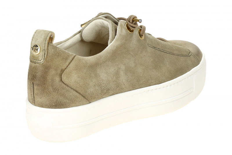 Paul Green Sneaker Plateau Schuhe olive grün 5017