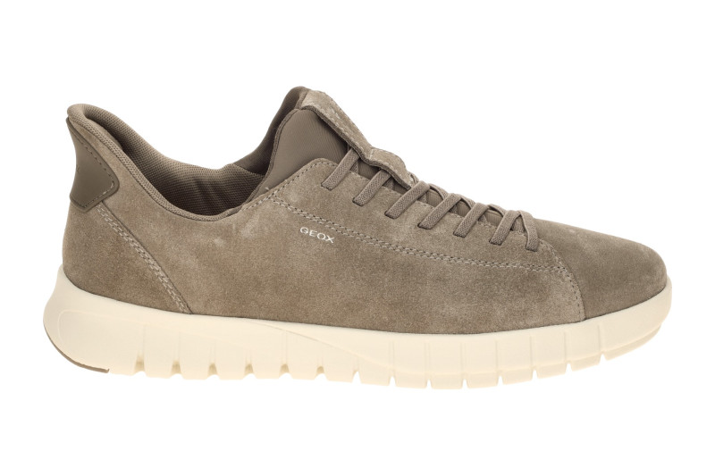 Geox Flextride Schuhe Slipper taupe grau FASTin U65MAA