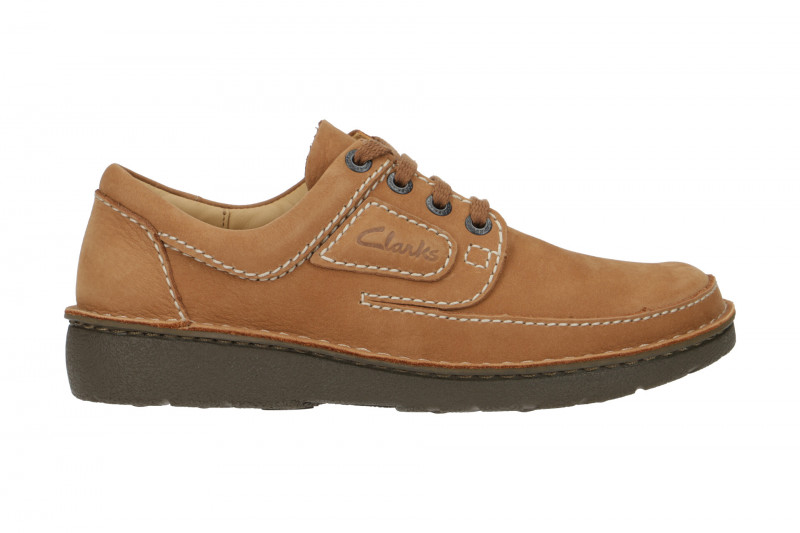 Clarks Nature 2 Schuhe hellbraun Nubuck