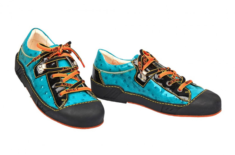 Eject Puzzle Schuhe blau Lack 15623.1
