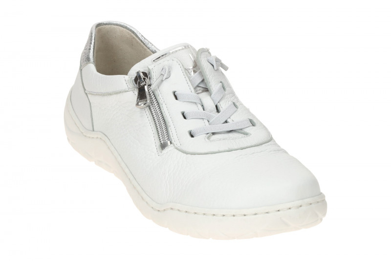 Waldläufer Milena Schuhe weiß silber K-Weite 612003