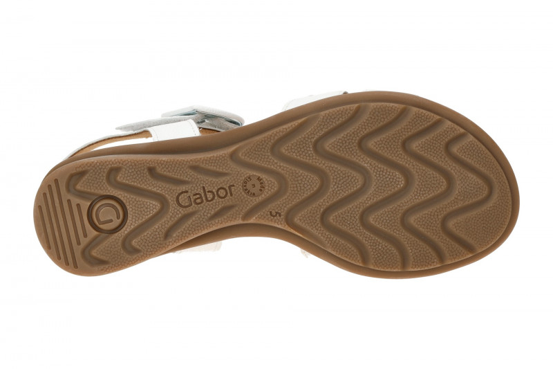 Gabor comfort Sandale weiß Klett Riemchen 66.062.50