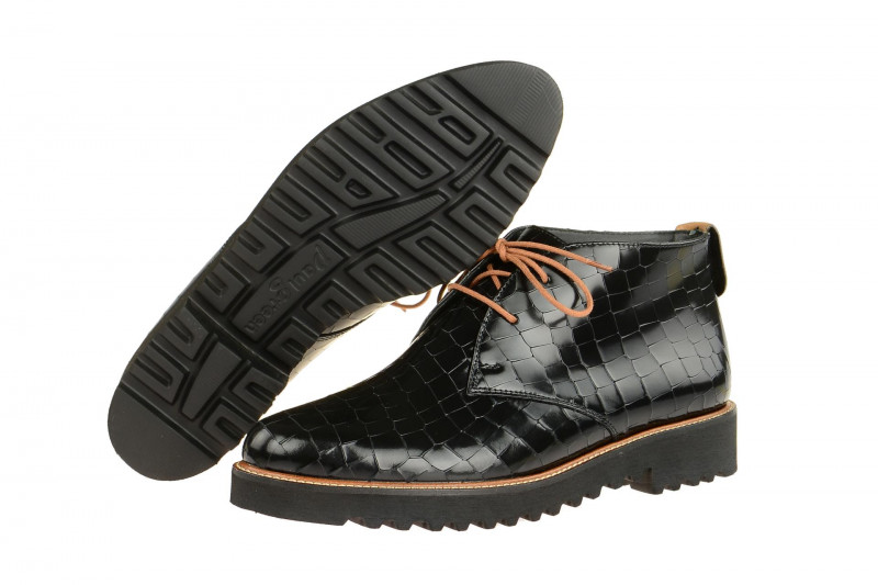 Paul Green Schuhe 1020 schwarz croco