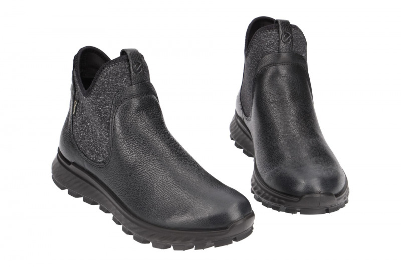 Ecco ExoStrike Damen Schlupf Stiefel schwarz Gore-Tex