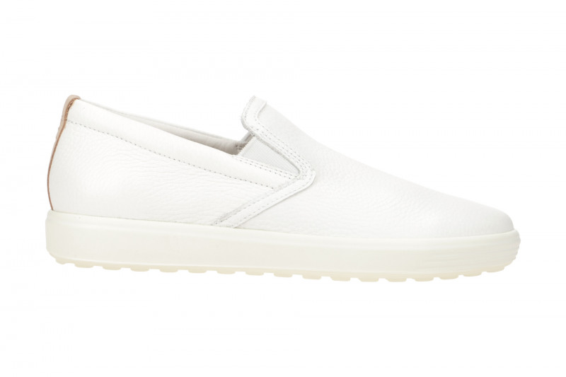 Ecco Soft 7 Slipper Schuhe weiß Damen 470493
