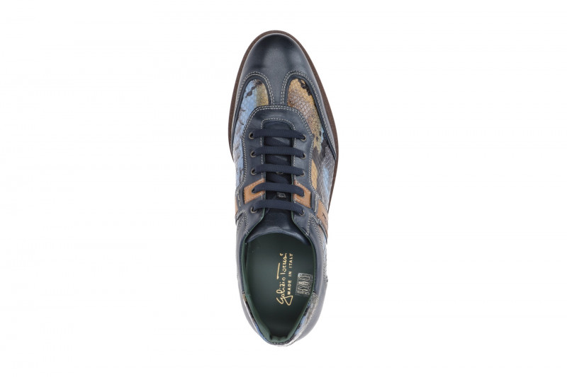 Galizio Torresi Schuhe blau braun Schlange 312938