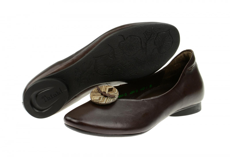 Think Guad Schuhe Slipper dunkel-braun 5-85792-41
