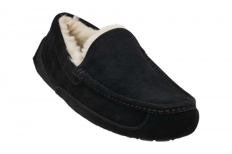 UGG Ascot Mokassin Schuhe schwarz 1101110