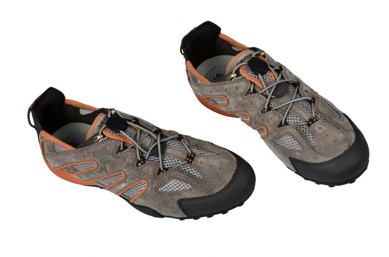 Geox Snake B Schuhe in taupe orange Slipper U1107B