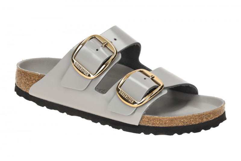 Birkenstock Arizona Big Buckle Pantolette grau SCHMAL 1029391