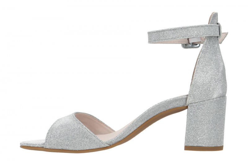 Paul Green Sandalette silber Glitzer 7469