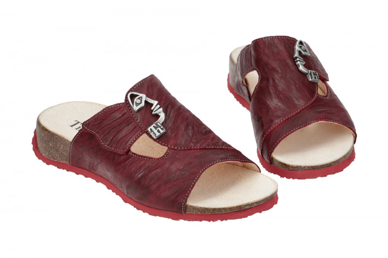 Think Mizzi Pantolette rot rosso