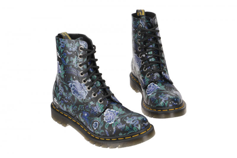 Dr Martens Pascal Stiefel schwarz Floral Damen 1460