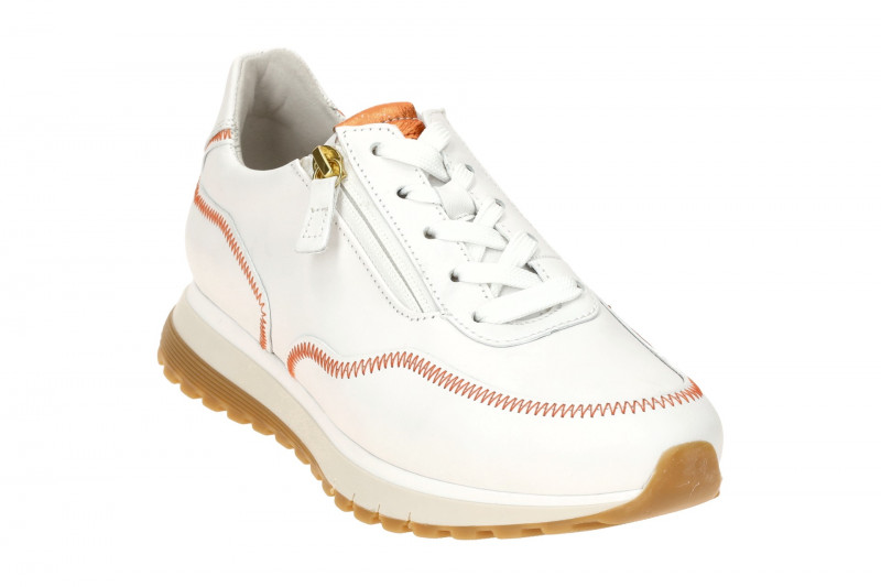 Gabor comfort Sneaker Schuhe weiß kupfer H-Weite 66.379.56