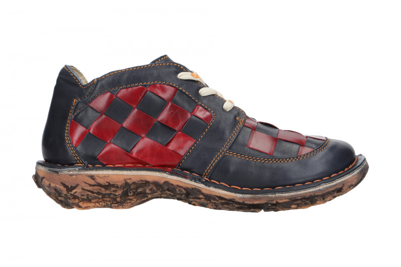 Eject Dunas Schuhe blau rot Karo Damen 10036