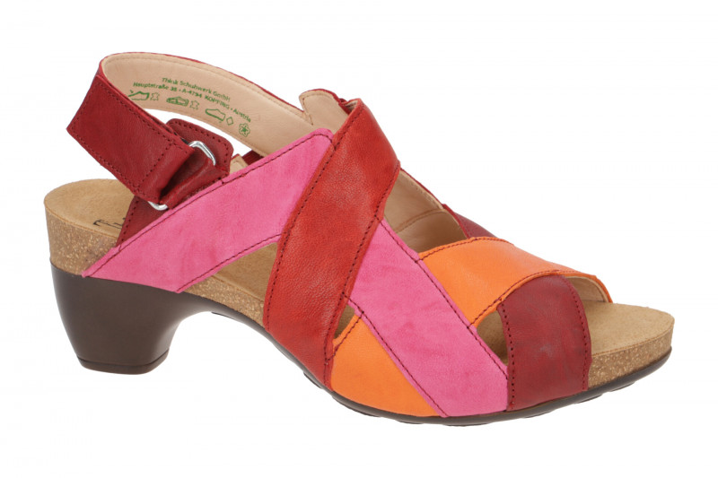 Think Traudi Sandale rot orange pink