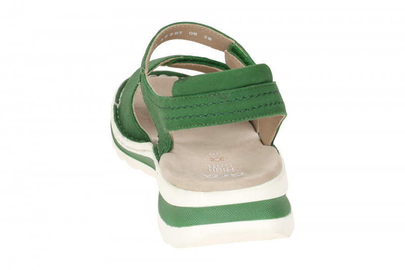 ara Tampa Sandale grün Samt Velour 12-47207