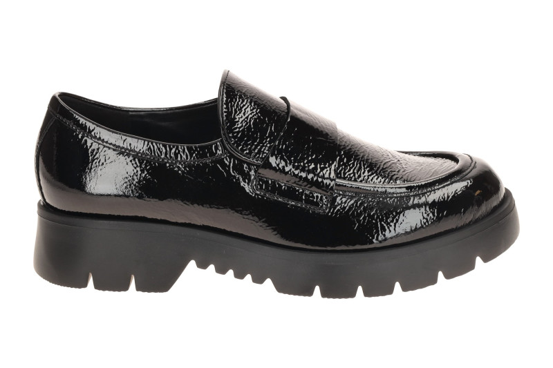 Högl Finn Schuhe Slipper Loafer in schwarz Lack 2425
