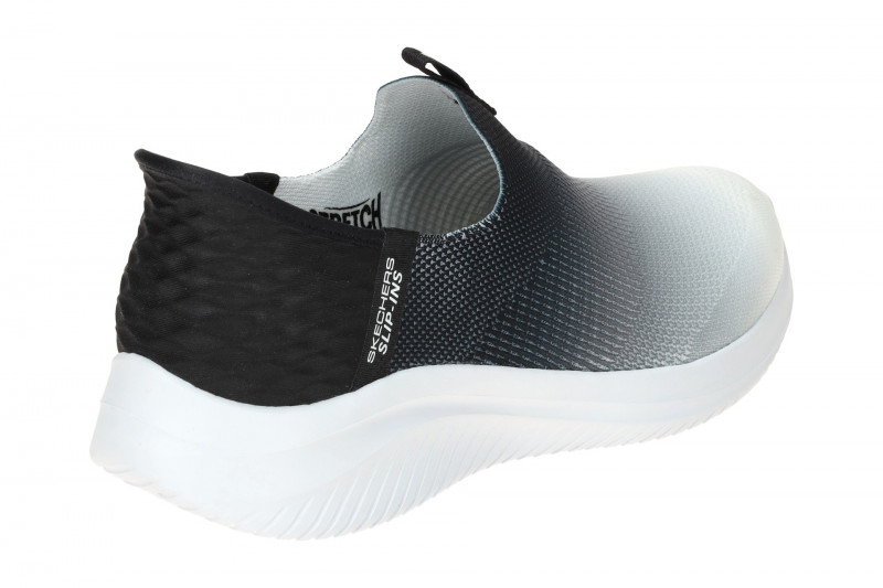 Skechers Ultra Flex Slipper Schuhe weiß schwarz Slip-Ins 149708
