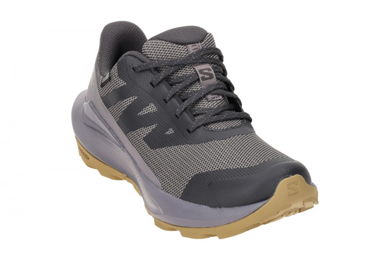 Salomon Elixir Tour Damen Schuhe grau lila Waterproof 475771