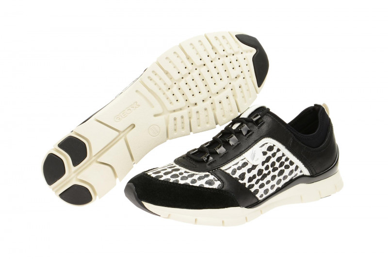 Geox Sukie Schuhe schwarz weiß D52F2B