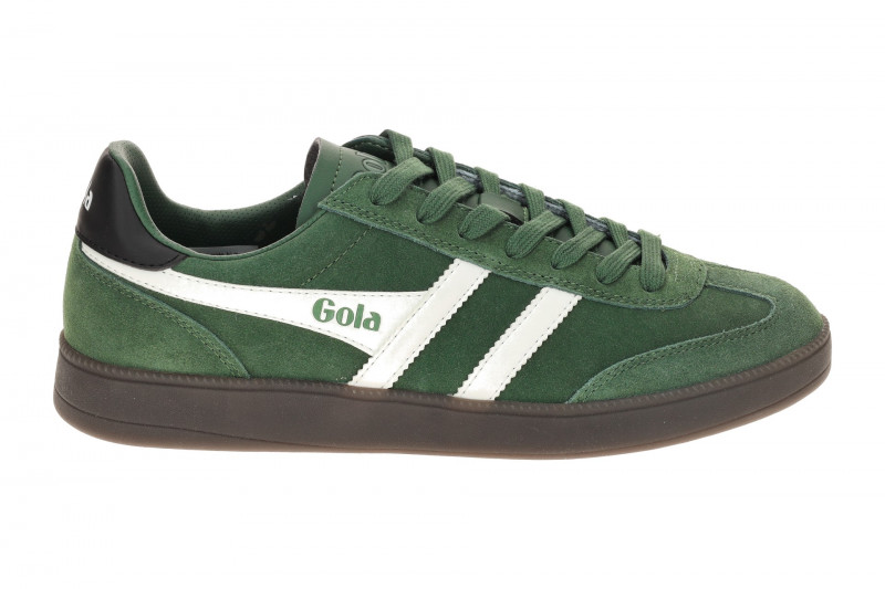 Gola Viper Schuhe Sneakers grün weiß Herren Velour CMB735