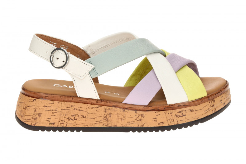 Gabor Plateau Sandalen bunt Nappa 82.743.22