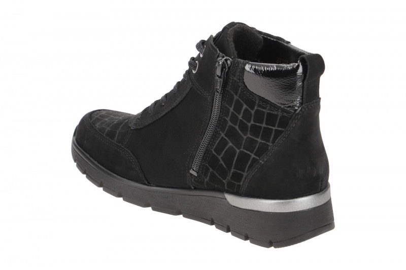 Waldläufer Ramona Stiefelette schwarz K-Weite Nubuck