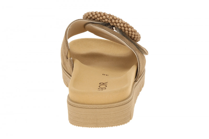 Gabor Pantolette braun peanut Velour 83.745.18