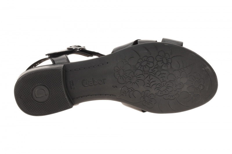 Gabor T-Steg Sandalette schwarz Nappa 82.794.57