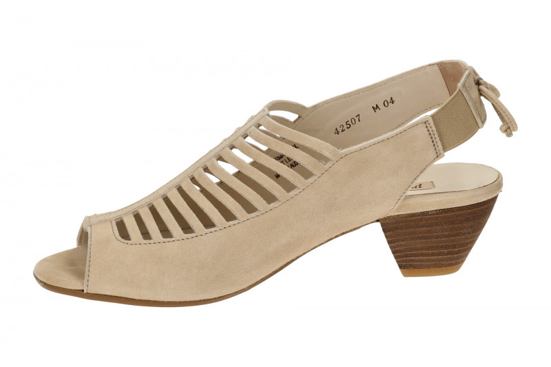 Paul Green Sandaletten beige Samt Velour 6589