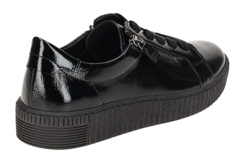 Gabor Schuhe Sneakers schwarz Lack 73.334.97