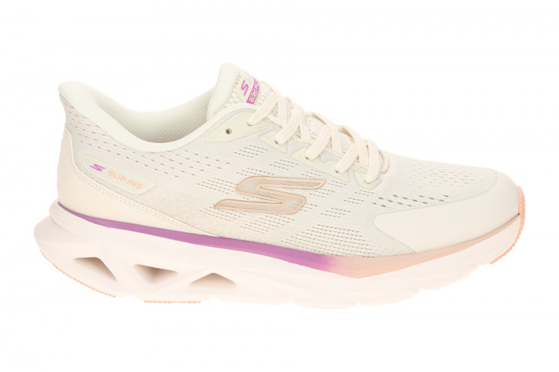 Skechers Glide Step Schuhe beige natural Damen SLIP-INS 129825