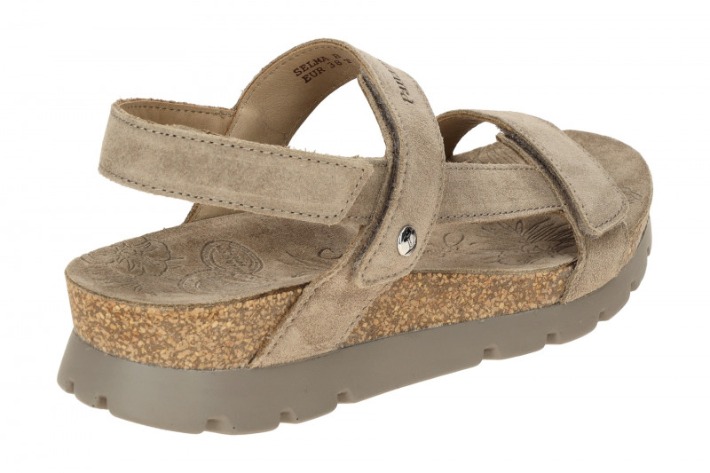 Panama Jack Selma B19 Sandale grau taupe Velour