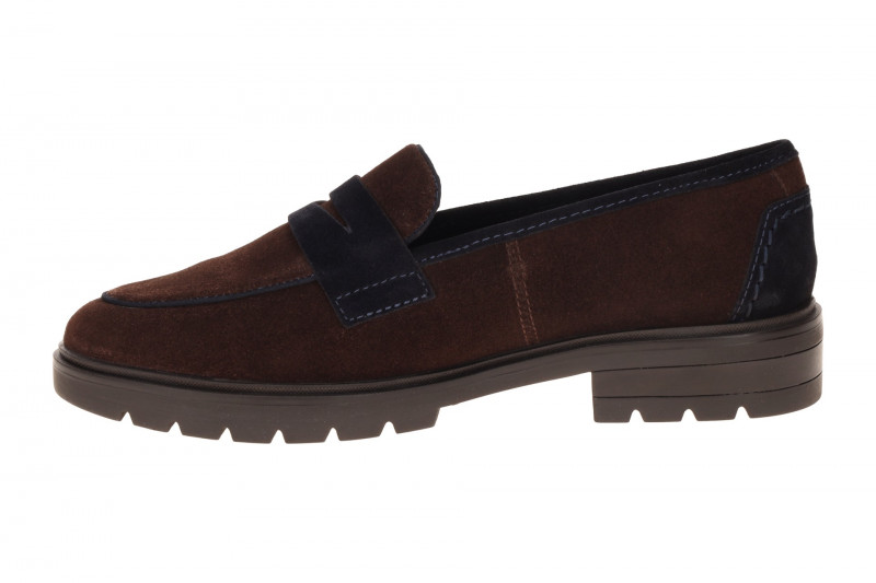 ARA Cambridge Slipper braun Velour Loafer 12-11229