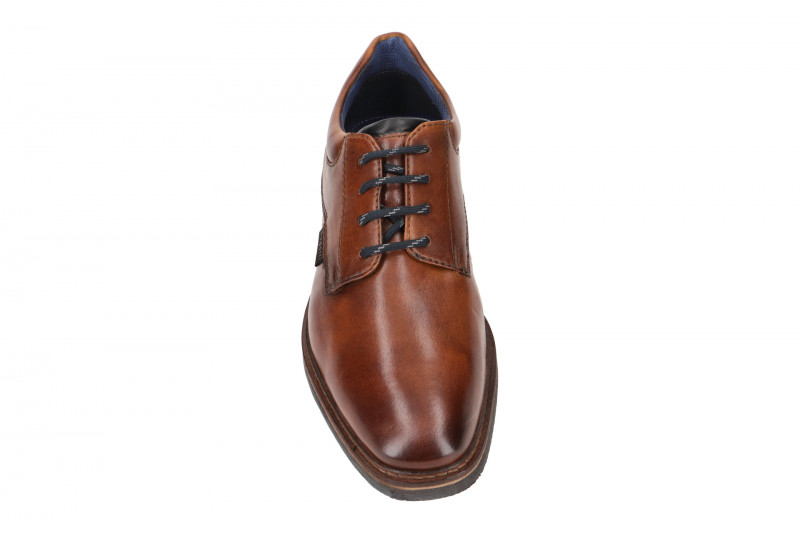 bugatti Maik Exko Schuhe braun cognac Schnürer AES02