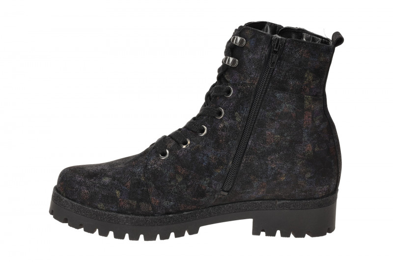 Waldläufer Hanako Stiefel schwarz bunt gefleckt 338813