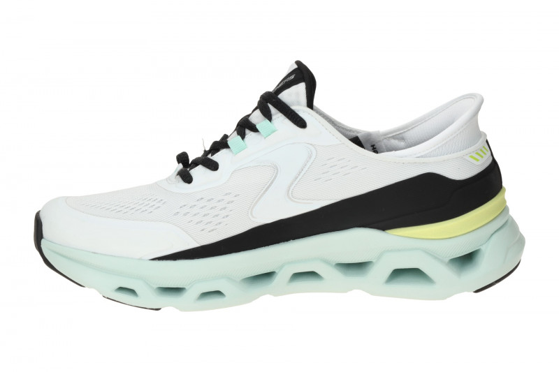 Skechers Glide Step Schuhe weiß grün Damen Slip-Ins 150510