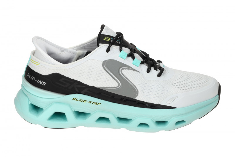 Skechers Glide Schuhe weiß Herren Sneakers Hands Free 232921