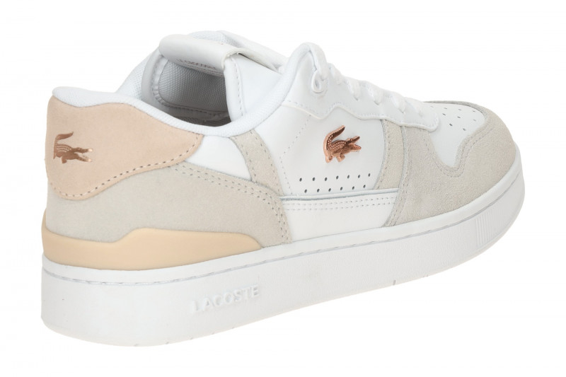 Lacoste T-Clip Set Schuhe Sneakers weiß rosa Damen 0043