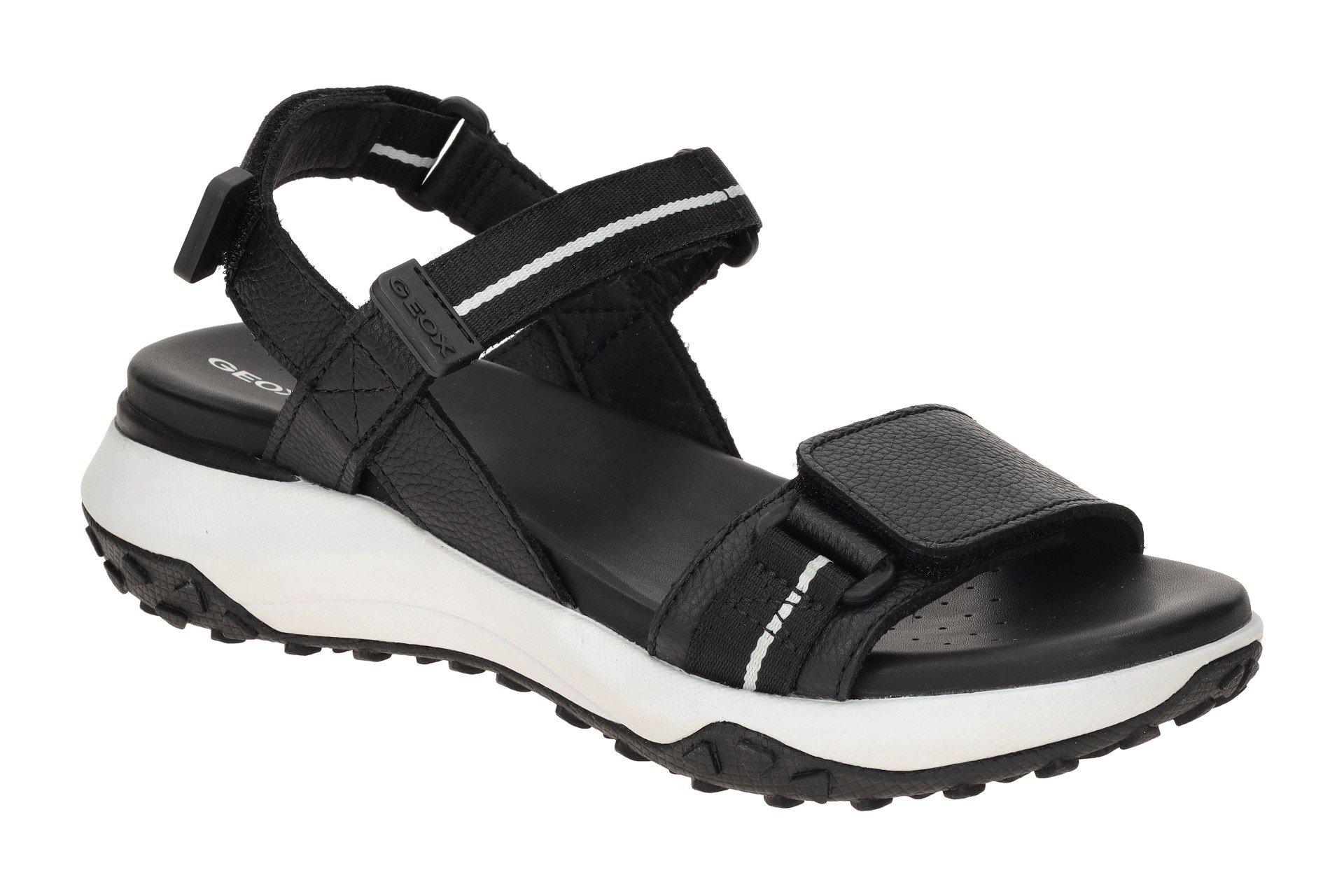 Geox Damen S Sandale "Sorapis + Grip A" - Sportliche Sandale Mit Keilabsatz